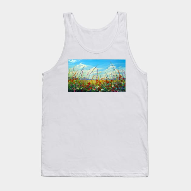 Field of summer flowers Tank Top by OLHADARCHUKART